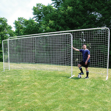Replacement Net (4 in. Sq. Mesh) - Soccer Training Goal - Large Portable Training Goal (8 ft.H x 24 ft.W) (White)